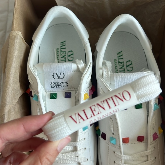 Valentino Garavani Multi Colored Rockstud Sneakers - Picture 9 of 13